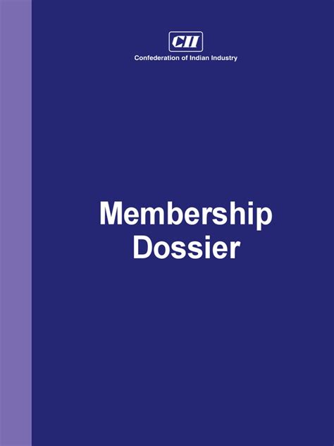 manage membership dossier